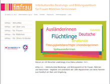 Tablet Screenshot of infrau.de